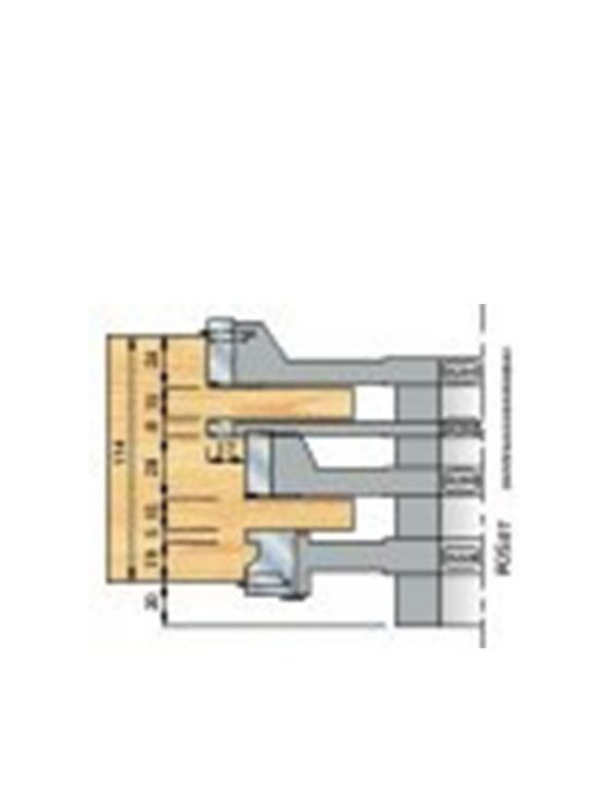 Contra bovendorpel dubbele pen kozijnen