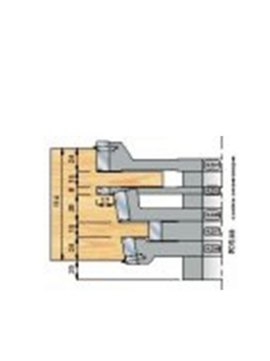 Contra onderdorpel dubbele pen kozijnen