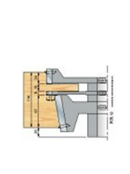Contra onderdorpel enkele pen kozijnen