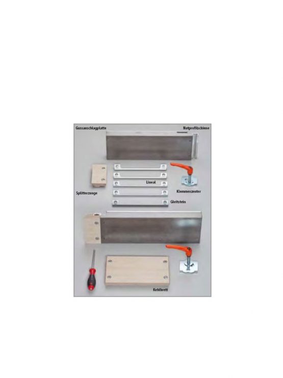 Aanslag geleiders freesmachine