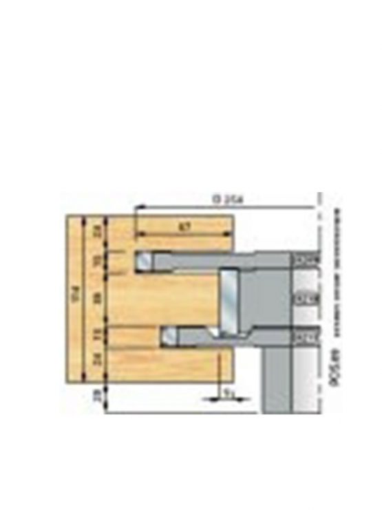Slissen bovendorpel dubbele pen kozijnen