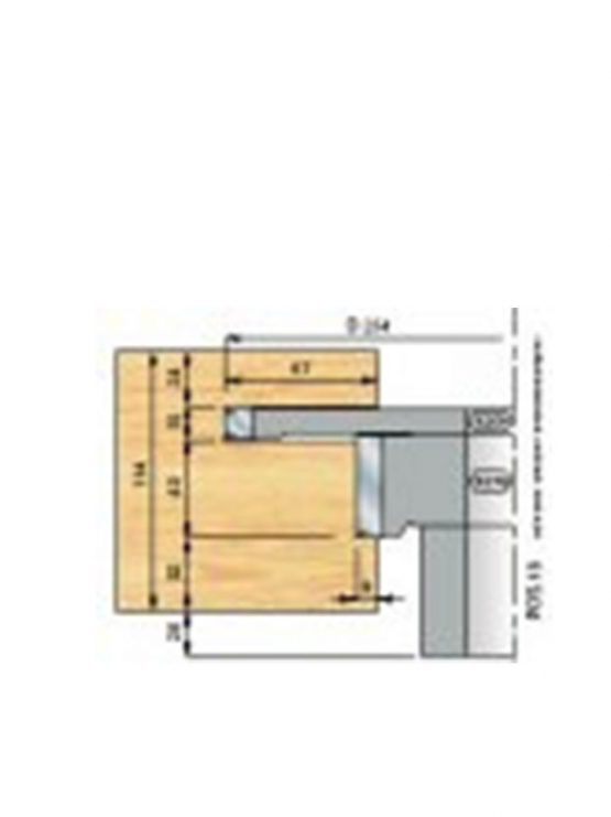 Slissen bovendorpel Enkele pen kozijnen