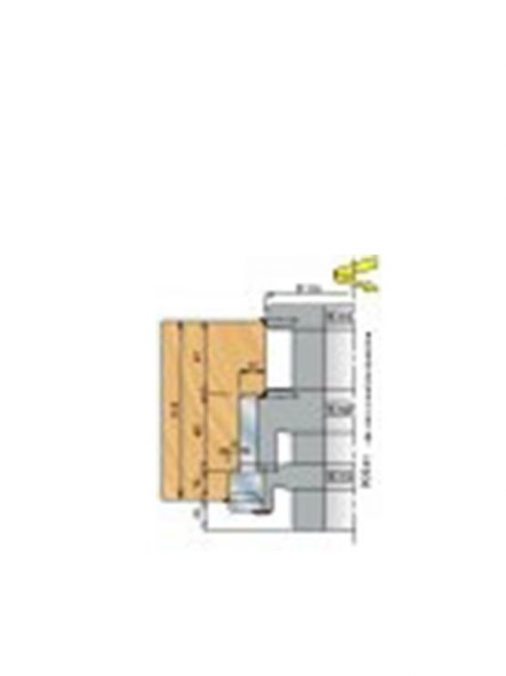 Stijl met scharniersponning