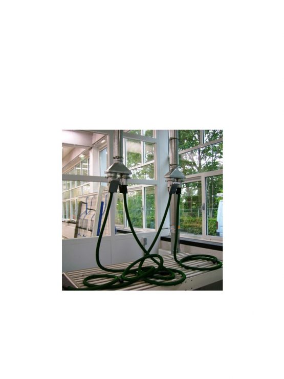 Hoogvacuum afzuiging