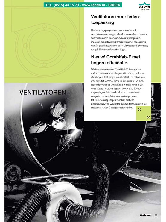 Ventilatoren voor iedere toepassing