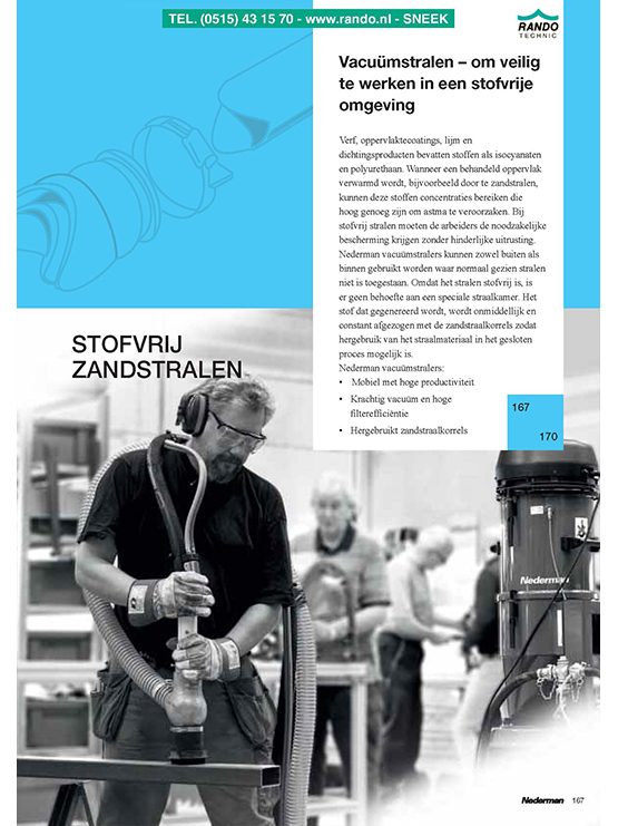 Nederman stofvrij zandstralen