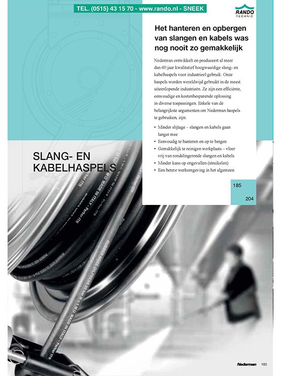 Nederman Slang- en Kabelhaspels