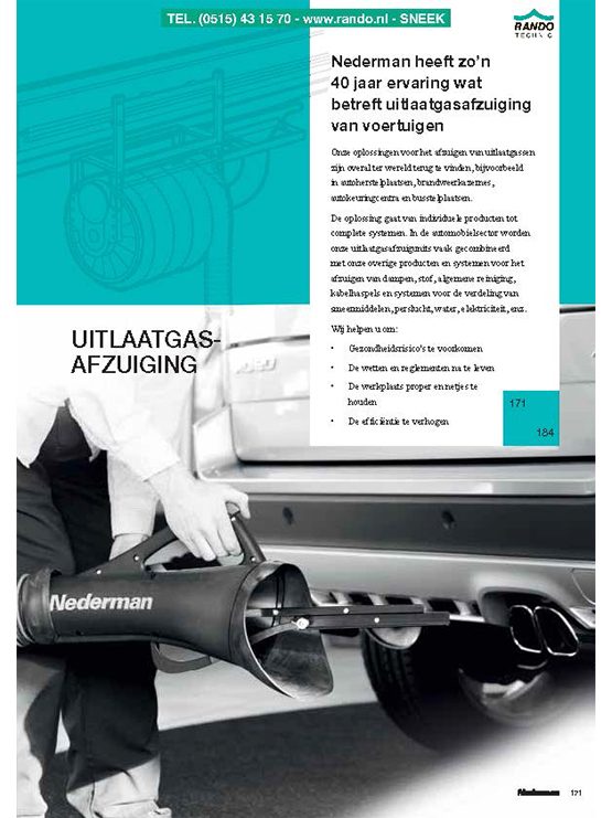 Nederman Uitlaatgas afzuigsysteem